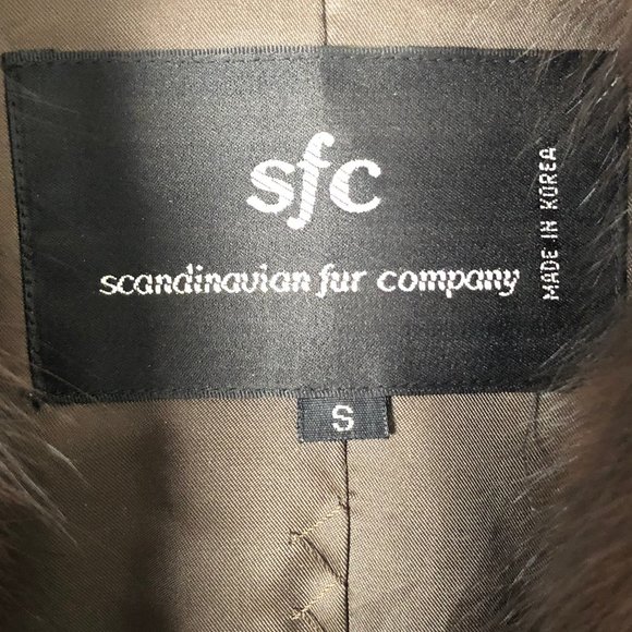 Vintage Mink Fur Coat with Fox Trim - Picture 7 of 9